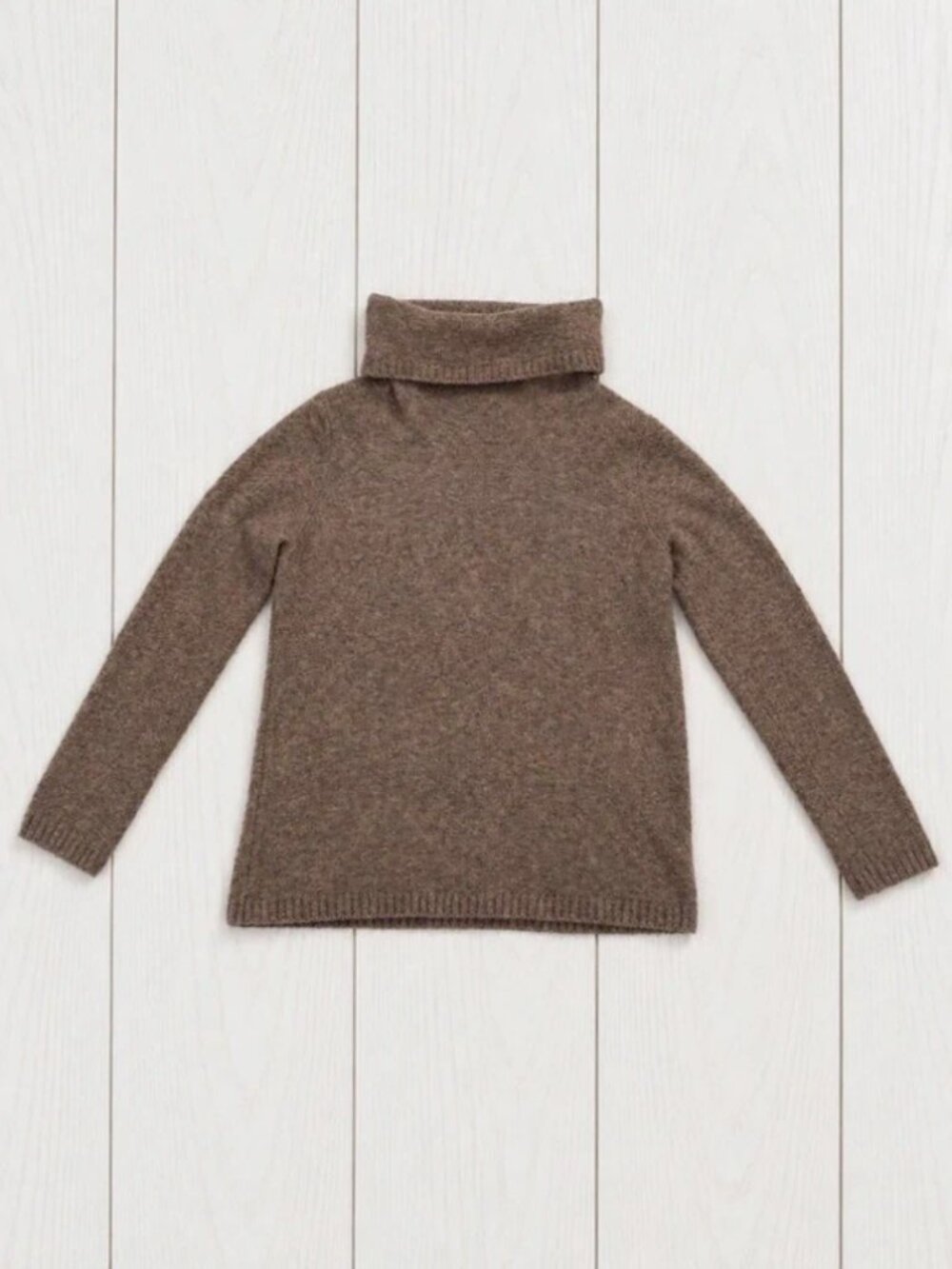 Belldini Brown Knit Turtleneck Pullover Sweater Long Sleeve Women's Size L